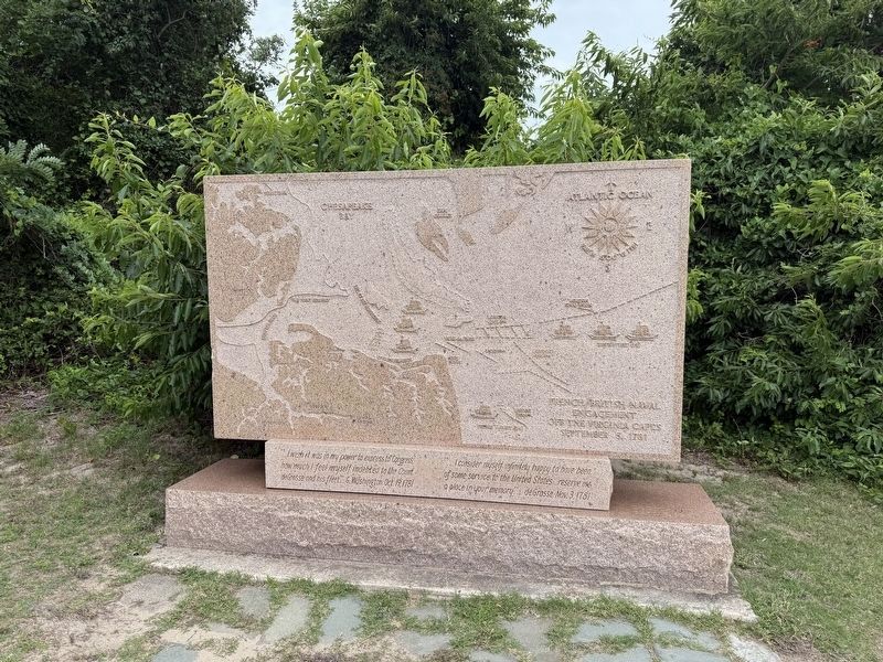 French British Naval Engagement Off the Virginia Capes Marker image. Click for full size.
