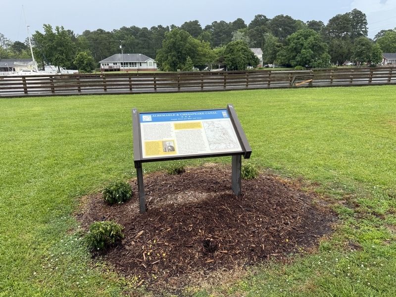 Albemarle & Chesapeake Canal Marker image. Click for full size.