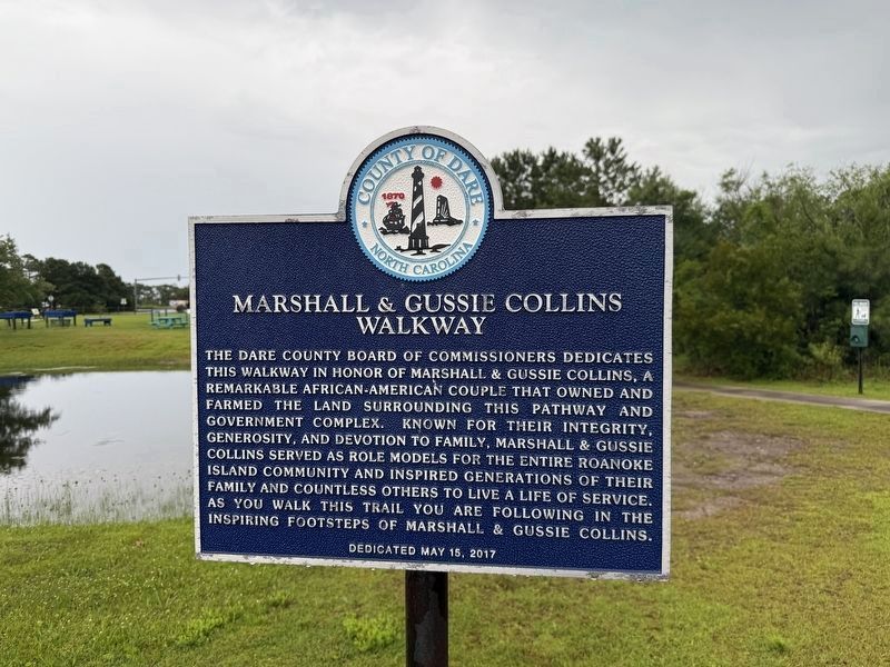 Nearby Marshall & Gussie Collins Walkway signage. Click for full size. Nearby Marshall & Gussie Collins Walkway signage image. Click for full size.