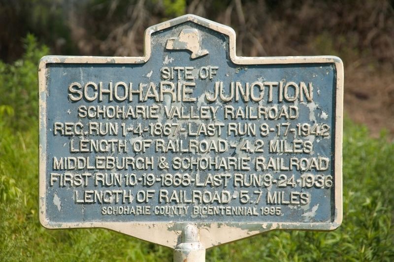 Schoharie Junction Marker. Click for full size. Schoharie Junction Marker image. Click for full size.