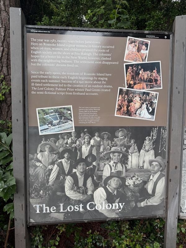 The Lost Colony Marker. Click for full size. The Lost Colony Marker image. Click for full size.