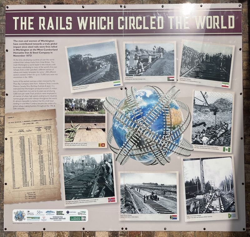 The Rails Which Circled the World Marker. Click for full size. The Rails Which Circled the World Marker image. Click for full size.