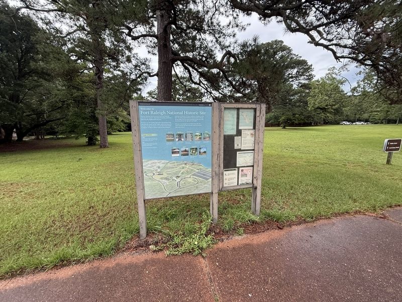 Welcome to Fort Raleigh National Historic Site Marker. Click for full size. Welcome to Fort Raleigh National Historic Site Marker image. Click for full size.