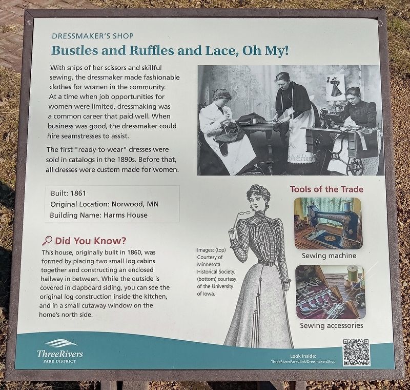 Bustles and Ruffles and Lace, Oh My! Marker. Click for full size. Bustles and Ruffles and Lace, Oh My! Marker image. Click for full size.