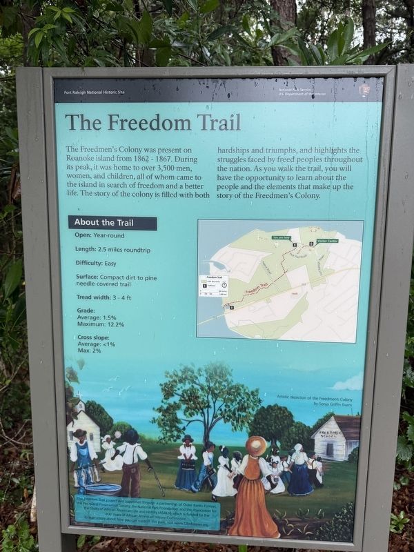 The Freedom Trail Marker. Click for full size. The Freedom Trail Marker image. Click for full size.
