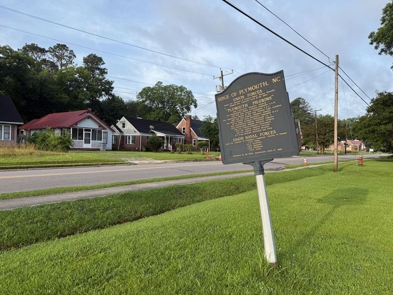 Siege of Plymouth, NC Marker image. Click for full size.