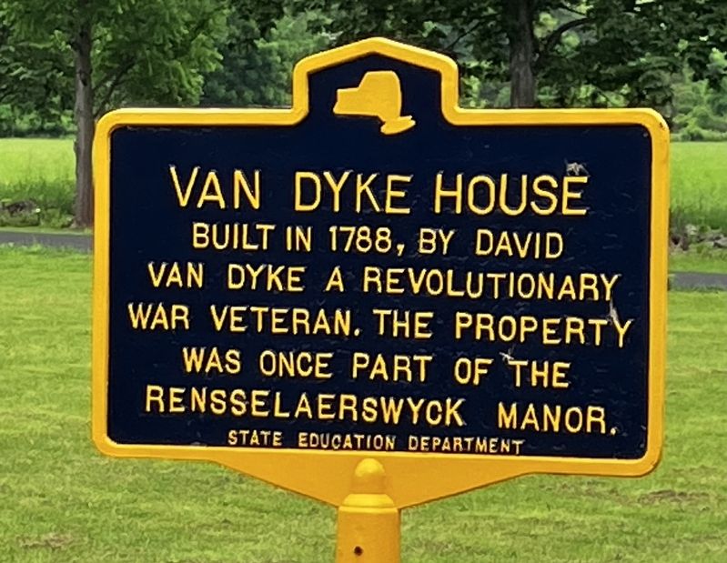 Van Dyke House Marker. Click for full size. Van Dyke House Marker image. Click for full size.