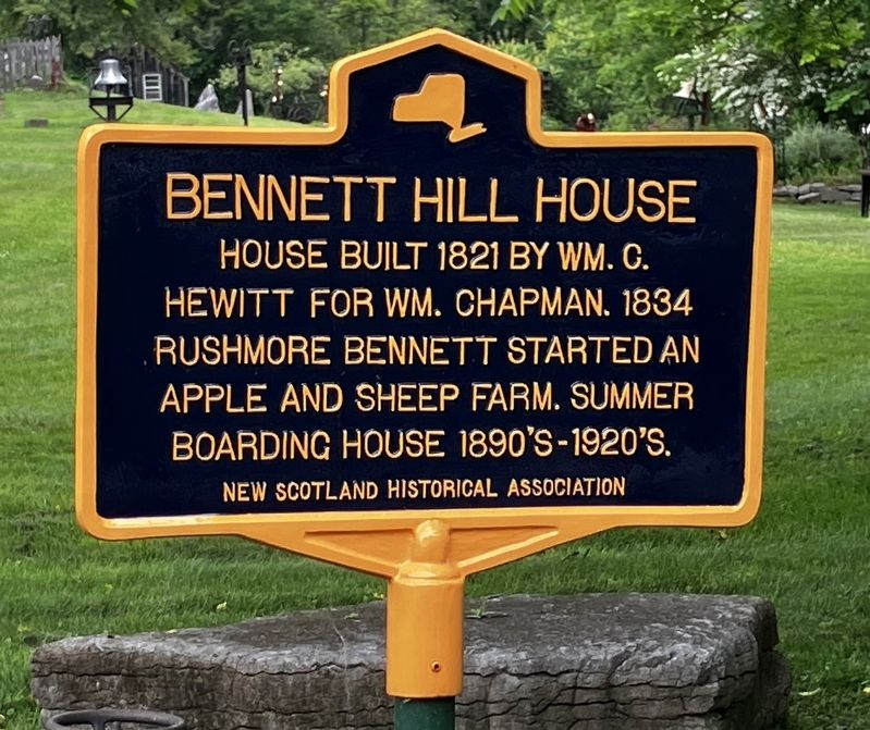 Bennett Hill House Marker. Click for full size. Bennett Hill House Marker image. Click for full size.