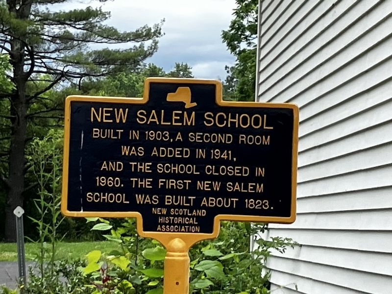 New Salem School Marker image. Click for full size.