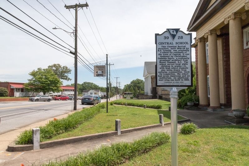 Central School Marker. Click for full size. Central School Marker image. Click for full size.