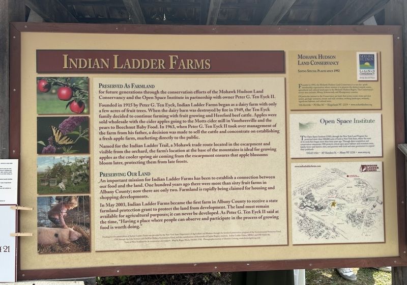 Indian Ladder Farms Marker image. Click for full size.