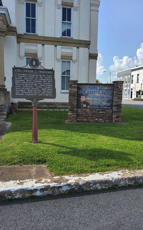 Home of Sergeant Dakota Meyer Marker image. Click for full size.