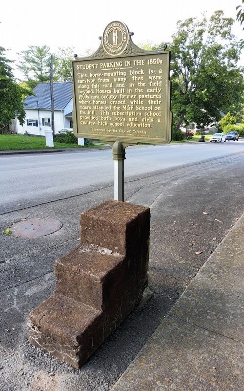 Male and Female High School Site / Student Parking in the 1850s Marker image. Click for full size.