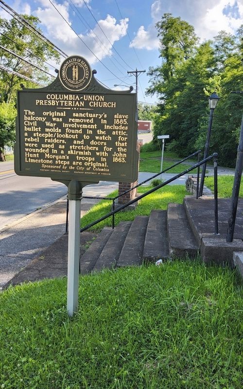 Columbia-Union Presbyterian Church Marker. Click for full size. Columbia-Union Presbyterian Church Marker image. Click for full size.