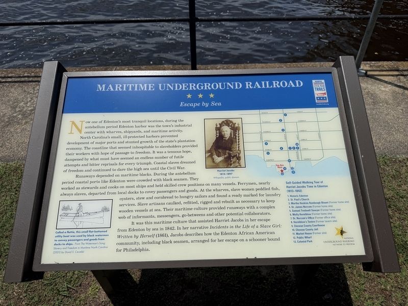 Maritime Underground Railroad Marker. Click for full size. Maritime Underground Railroad Marker image. Click for full size.