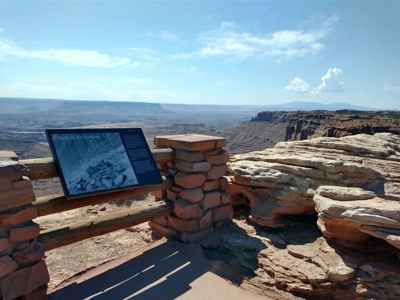 Tracks in the Canyon Marker. Click for full size. Tracks in the Canyon Marker image. Click for full size.