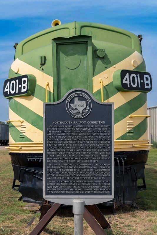 North-South Railway Connection Marker image. Click for full size.