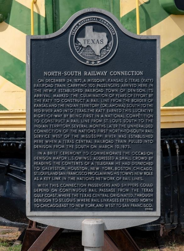 North-South Railway Connection Marker image. Click for full size.