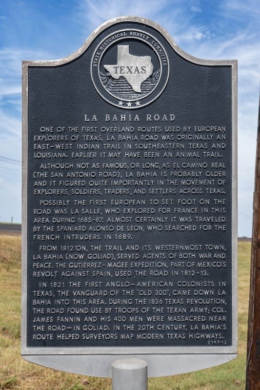 La Bahia Road Marker image. Click for full size.