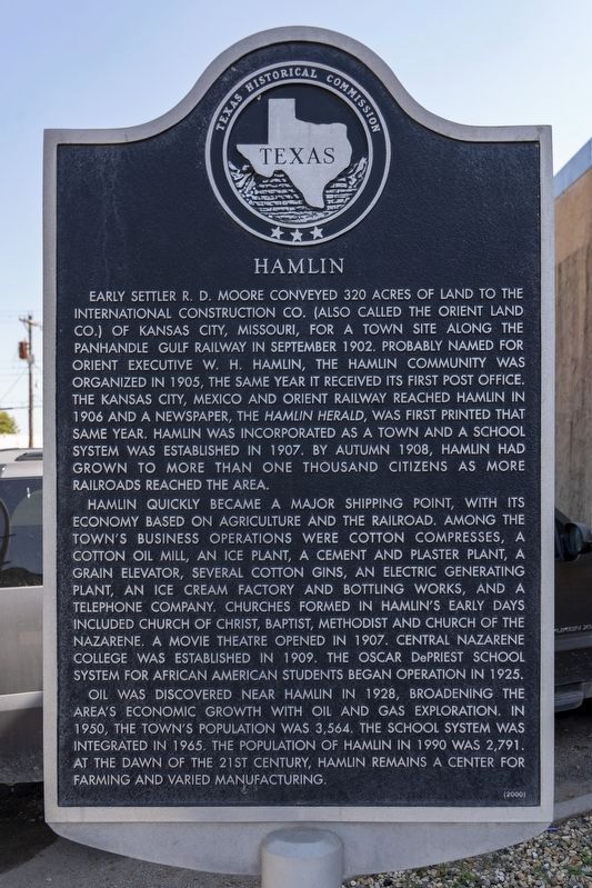 Hamlin Marker image. Click for full size.