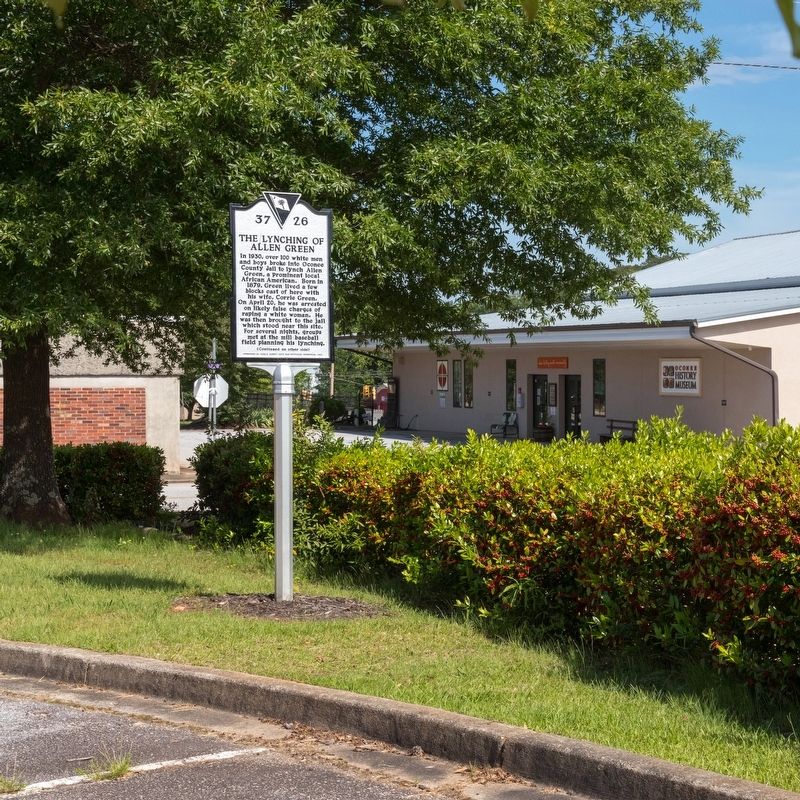 The Lynching of Allen Green Marker. Click for full size. The Lynching of Allen Green Marker image. Click for full size.