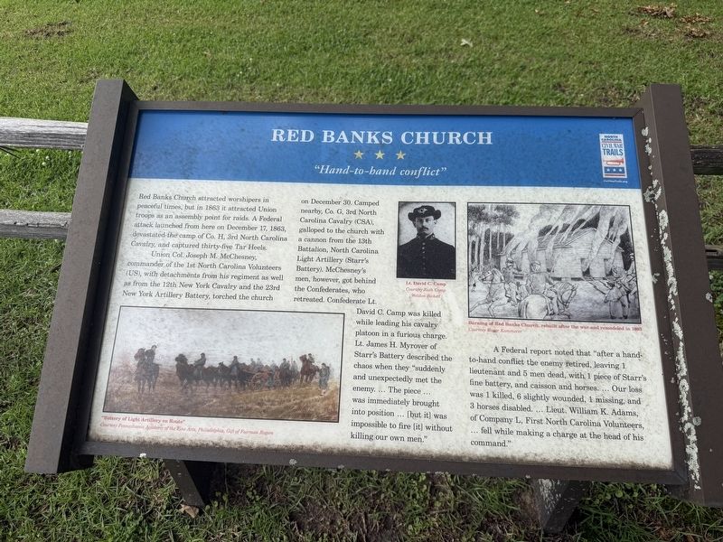 Red Banks Church Marker image. Click for full size.