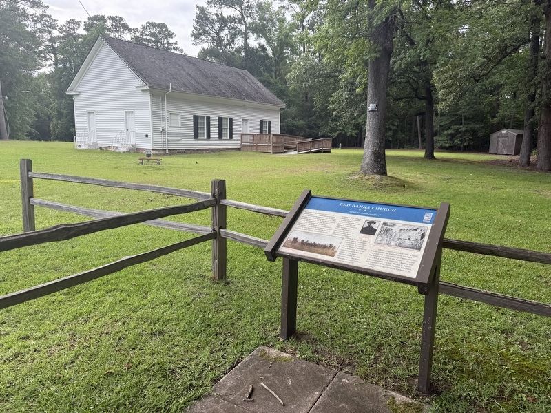 Red Banks Church Marker image. Click for full size.
