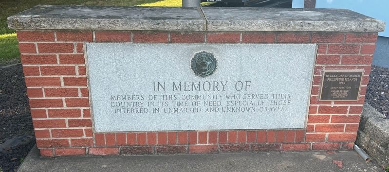 Veterans Memorial Marker. Click for full size. Veterans Memorial Marker image. Click for full size.