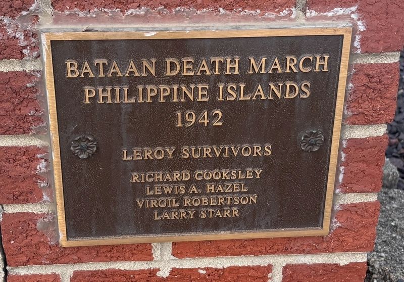 Bataan Death March Marker image. Click for full size.