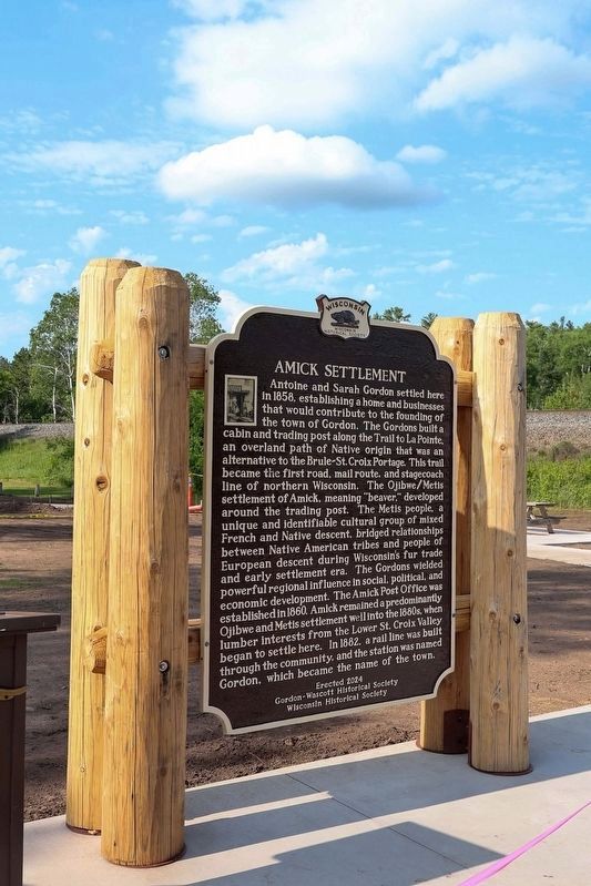 Amick Settlement Marker image. Click for full size.