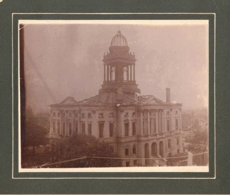 McLean County's third courthouse after the fire of 1900. Click for full size. McLean County's third courthouse after the fire of 1900 image. Click for full size.