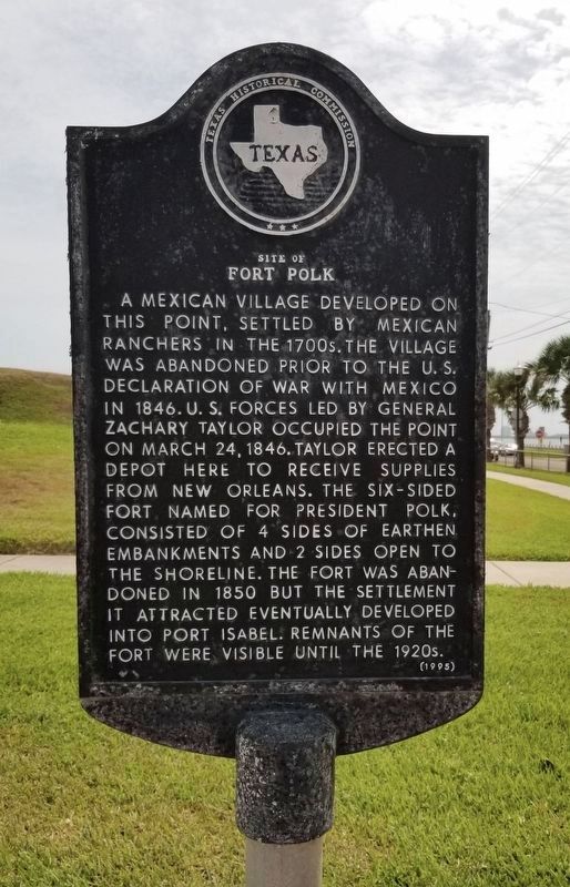 Site of Fort Polk Marker image. Click for full size.