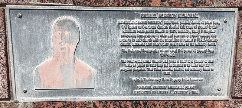 Samuel Kennedy Memorial Marker. Click for full size. Samuel Kennedy Memorial Marker image. Click for full size.