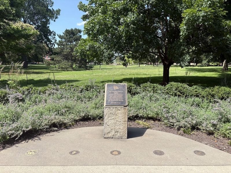 Illinois State University Veterans Memorial. Click for full size. Illinois State University Veterans Memorial image. Click for full size.