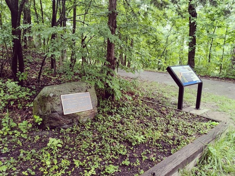 Margaret Lordi & Eleanor Brown Marker<br> and Erie Canal, Lock 7 Marker image. Click for full size.
