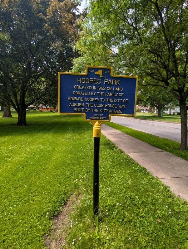 Hoopes Park Marker with coordinates. Click for full size. Hoopes Park Marker with coordinates image. Click for full size.