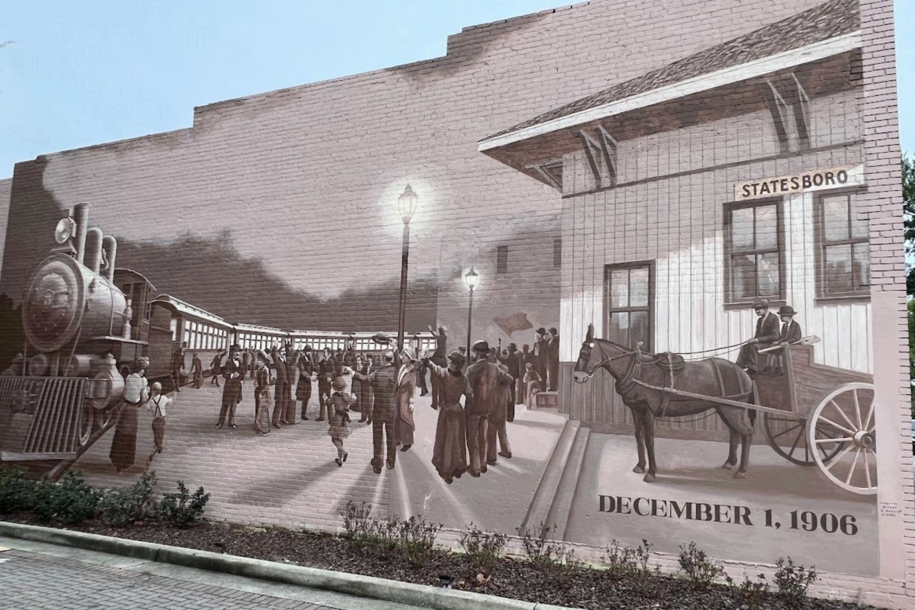 December 1, 1906 Mural. Click for full size. December 1, 1906 Mural image. Click for full size.