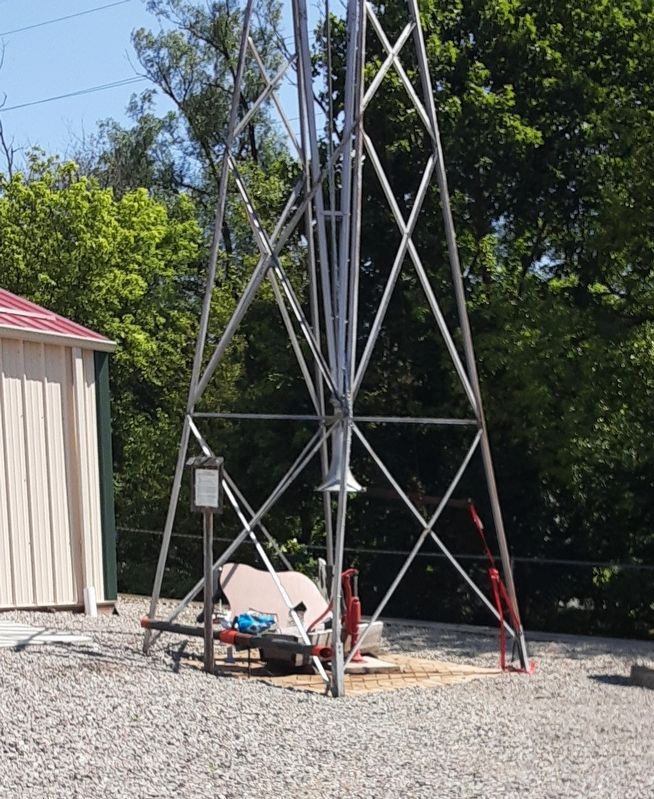 Aermotor Windmill Tower and Marker. Click for full size. Aermotor Windmill Tower and Marker image. Click for full size.