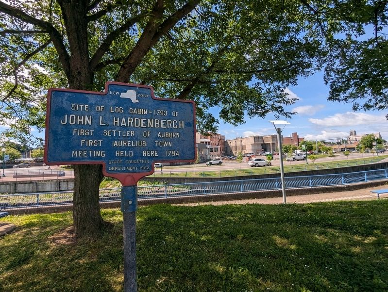 Site of Log Cabin-1793 of Marker wider view image. Click for full size.