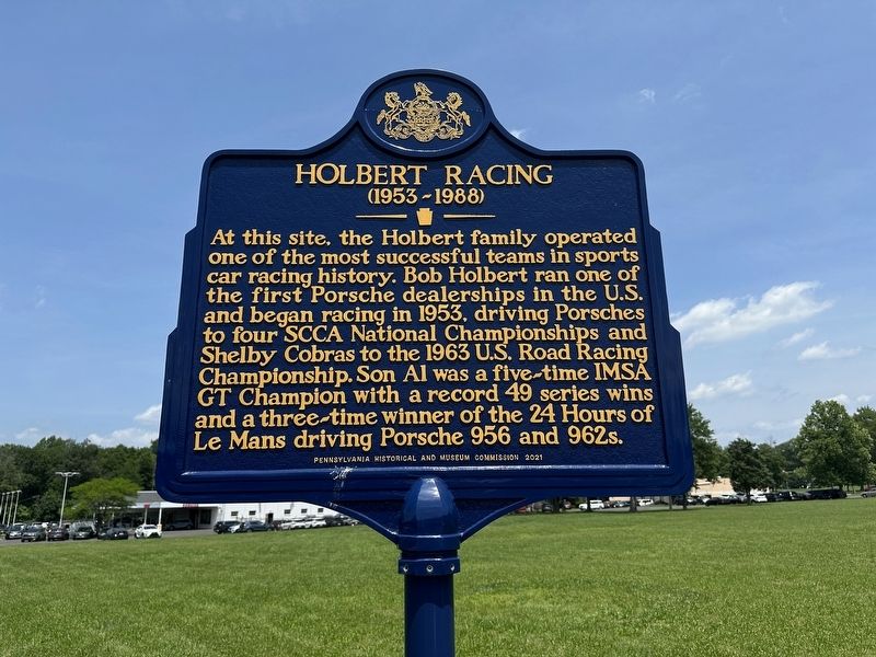 Holbert Racing Marker image. Click for full size.