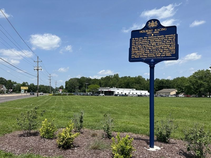 Holbert Racing Marker - wide view image. Click for full size.