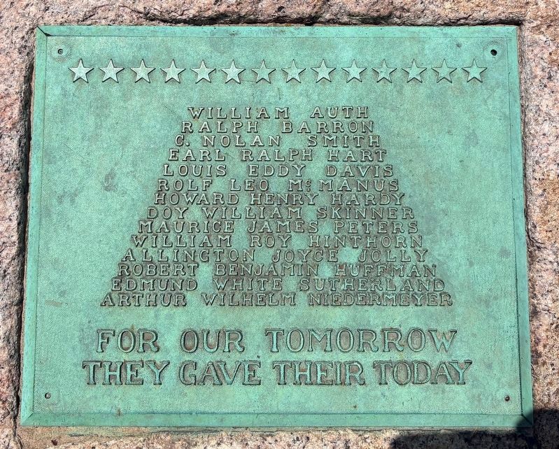 World War I Memorial Stone. Click for full size. World War I Memorial Stone image. Click for full size.