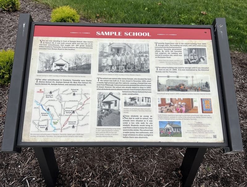 Sample School Marker image. Click for full size.