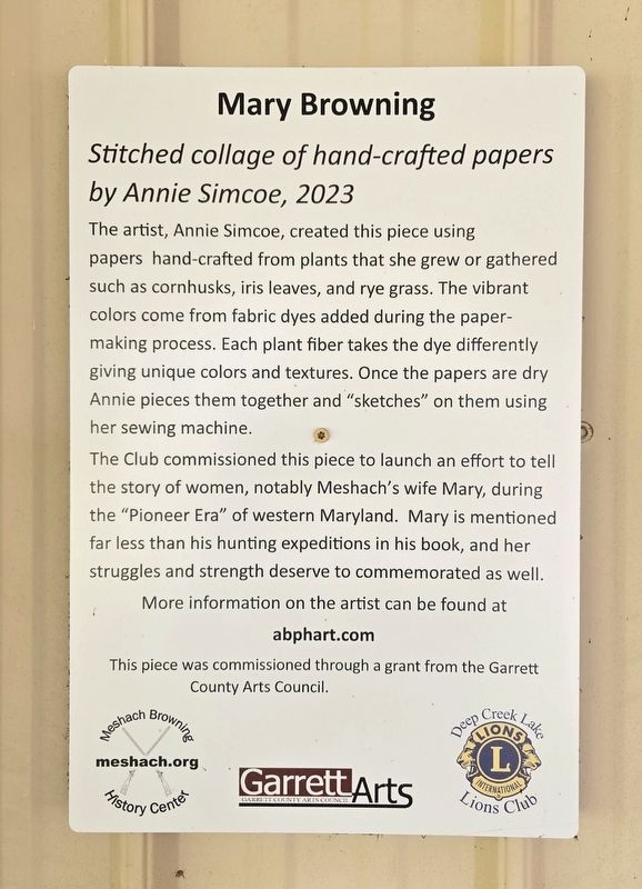 Mary Browning Marker image. Click for full size.