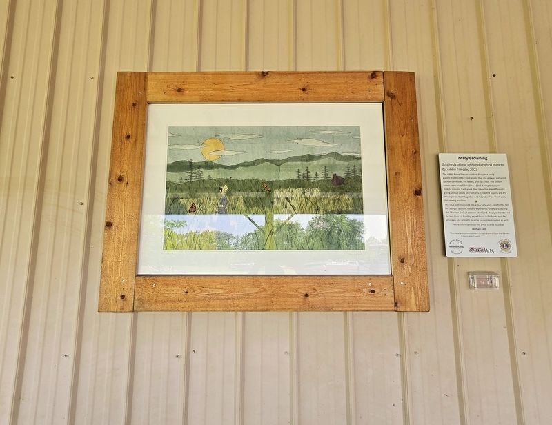 Mary Browning Artwork and Marker image. Click for full size.