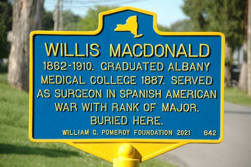 Willis MacDonald Marker image. Click for full size.
