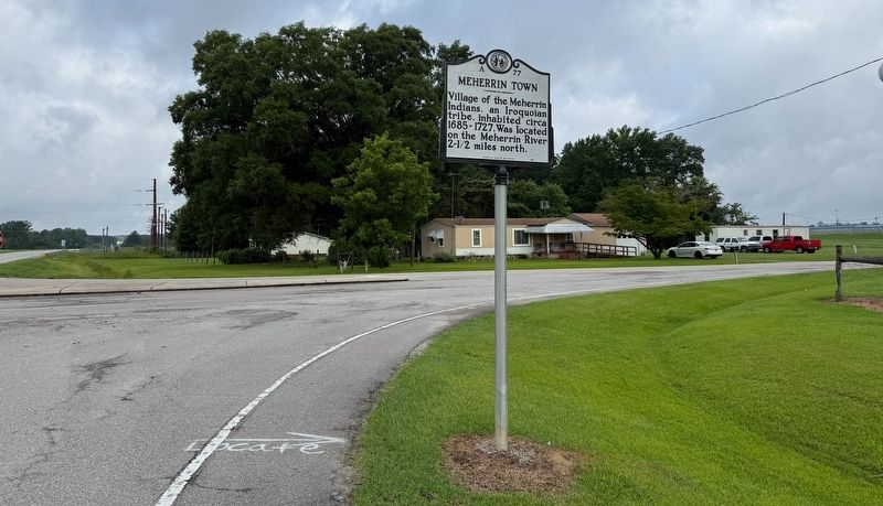 Meherrin Town Marker. Click for full size. Meherrin Town Marker image. Click for full size.