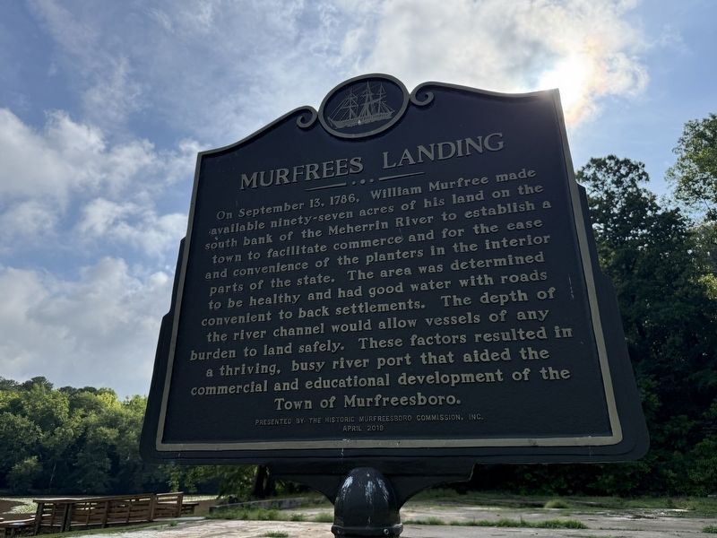 Murfrees Landing Marker. Click for full size. Murfrees Landing Marker image. Click for full size.