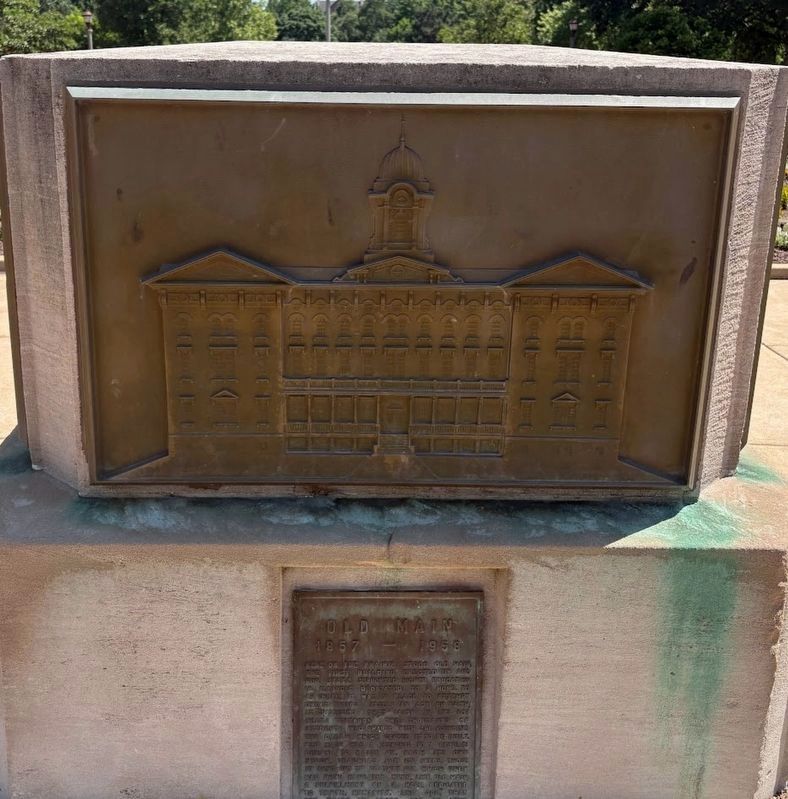 Old Main marker and relief. Click for full size. Old Main marker and relief image. Click for full size.