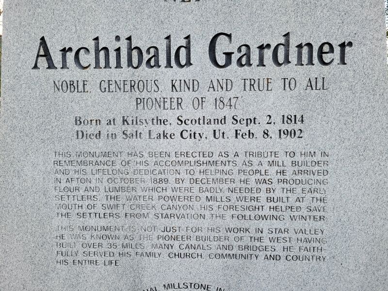 Archibald Gardner Marker image. Click for full size.